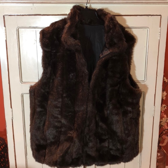 fur jacket size 22